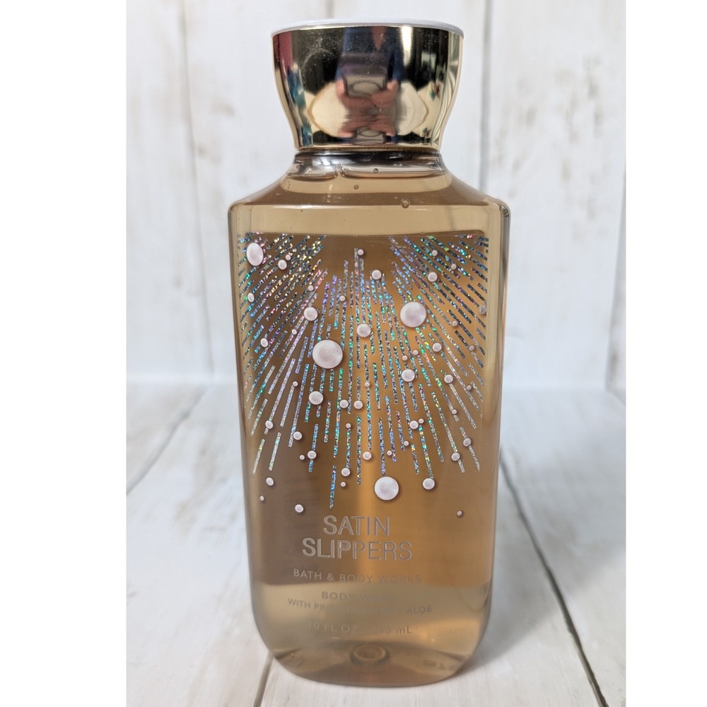 Bath & Body Works Body Wash‎ Satin Slippers White Rose Jasmine Musk Discontinued